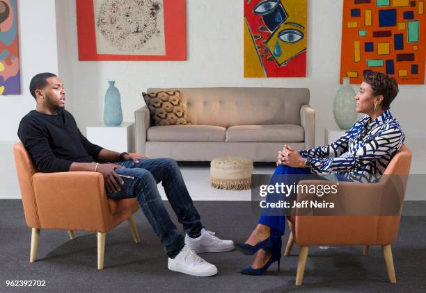 Walt Disney Television via Getty Images NEWS - In an exclusive interview Robin Roberts talks with Sterling Brown after video of police tasing the...