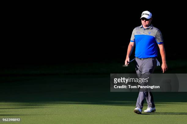Ted Potter Jr. Walks up the fairway on the 11th hole during round two of the Fort Worth Invitational at Colonial Country Club on May 25, 2018 in Fort...