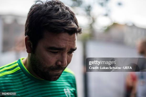 Deco of UEFA Champions League Legends is focused prior to the Ultimate Champions Tournament at the Champions Festival ahead of the UEFA Champions...