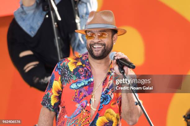 Shaggy performs on "Good Morning America" at SummerStage at Rumsey Playfield, Central Park on May 25, 2018 in New York City.