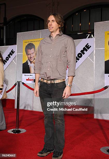 Actor Dax Shepard attends the "When In Rome" Los Angeles premiere at the El Capitan Theatre on January 27, 2010 in Hollywood, California.