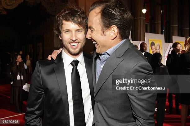 Jon Heder and Will Arnett at the World Premiere of Touchstone Pictures 'When In Rome' on January 27, 2010 at the El Capitan Theatre in Hollywood,...