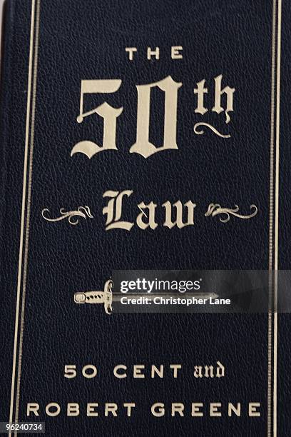 View of Music Artist 50 Cent's new book "The 50th Law" on September 22, 2009 in New York City.