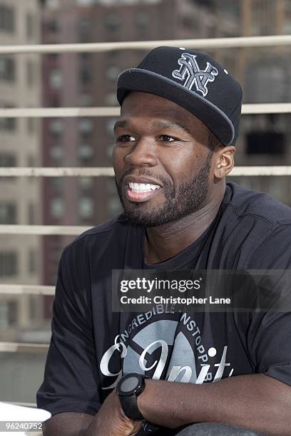 Music Artist 50 Cent is interviewed on September 22, 2009 in New York City.