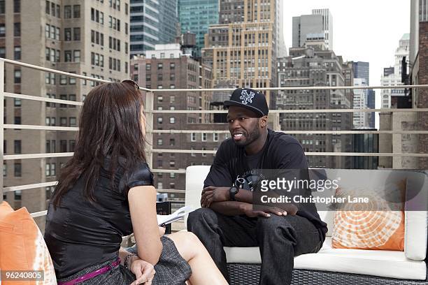 Music Artist 50 Cent is interviewed on September 22, 2009 in New York City.