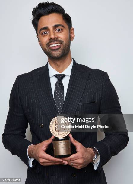 Host and comedian Hasan Minhaj of 'Hasan Minhaj: Homecoming King' poses for a portrait at The 77th Annual Peabody Awards Ceremony on May 19, 2018 in...