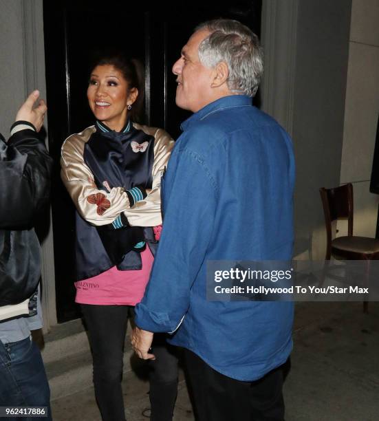 Julie Chen and Les Moonves are seen on May 24, 2018 in Los Angeles, California.