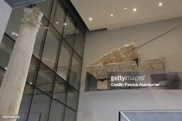 The city of Nimes opens its new Museum of Romanite on May 25, 2018 in Nimes, France. Inside this new contemporary building, more than 5,000 heritage...