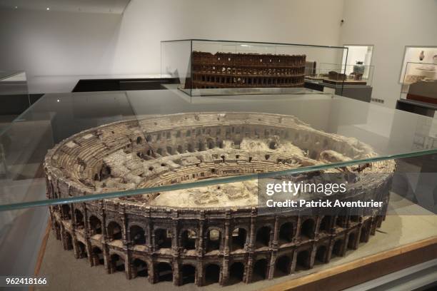 The city of Nimes opens its new Museum of Romanite on May 25, 2018 in Nimes, France. Inside this new contemporary building, more than 5,000 heritage...