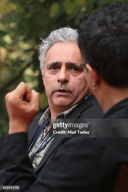 Hanif Kureishi at the DSC Jaipur Literature Festival 2010 in Jaipur on January 24, 2010.