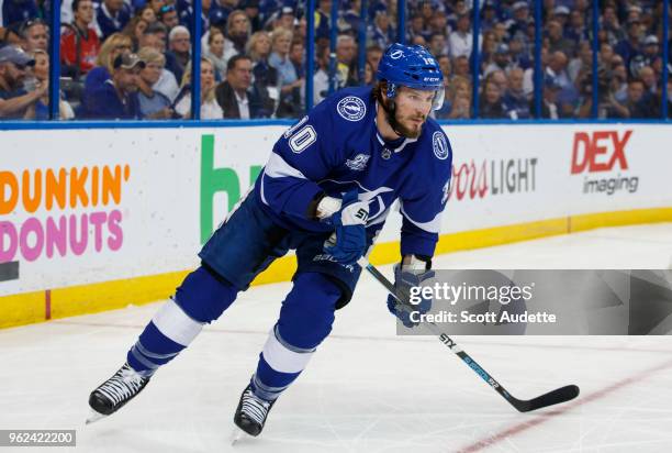 Miller of the Tampa Bay Lightning against the Washington Capitals during Game Seven of the Eastern Conference Final during the 2018 NHL Stanley Cup...