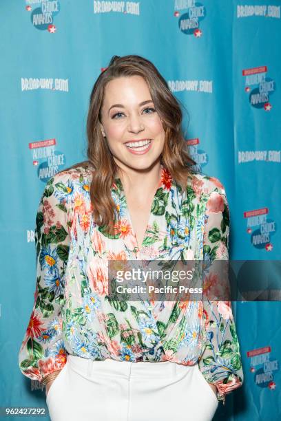 Erika Henningsen wearing top by Alice + Olivia attends Broadway.com Audience Choice Awards celebration at 48 Lounge.