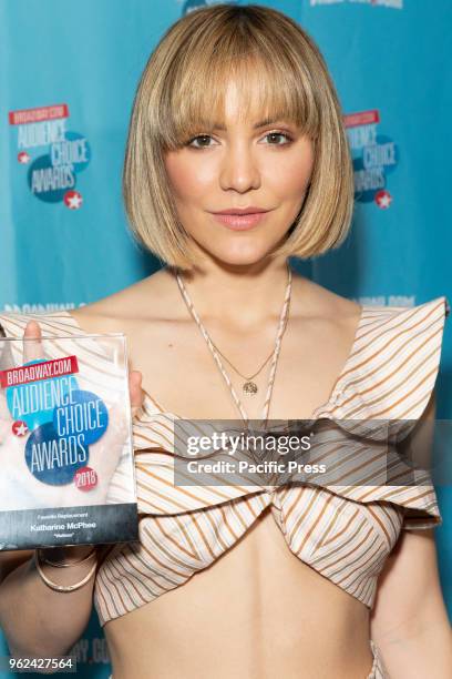 Katharine McPhee wearing dress by Zimmermann attends Broadway.com Audience Choice Awards celebration at 48 Lounge.