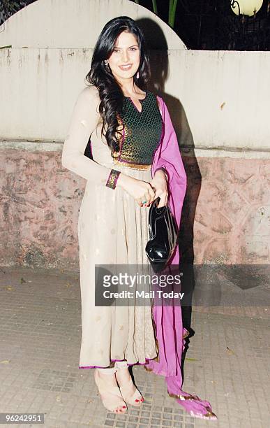 Actress Zarine Khan at Veer Screening at Ketnav