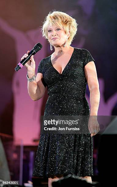 Elaine Paige performs on stage at 'Thank You For The Music' at Hyde Park on September 13, 2009 in London, England.