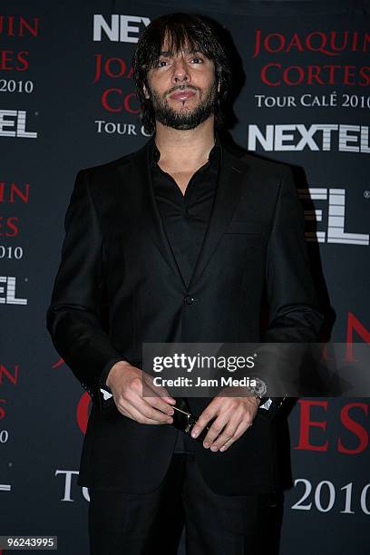 Spanish dancer Joaquin Cortes attends a press conference at the St. Regis Hotel on January 28, 2009 in Mexico City, Mexico.