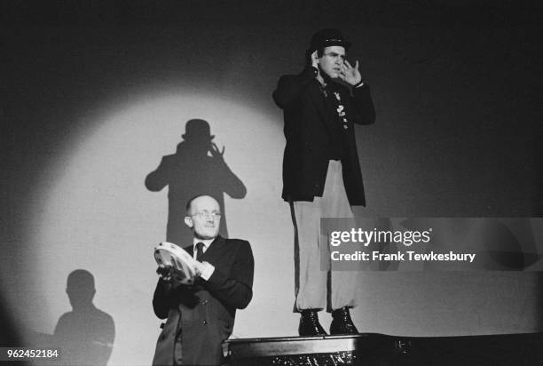 English singer, pianist, and composer Elton John performing at London Hilton on Park Lane, UK, 2nd November 1978.