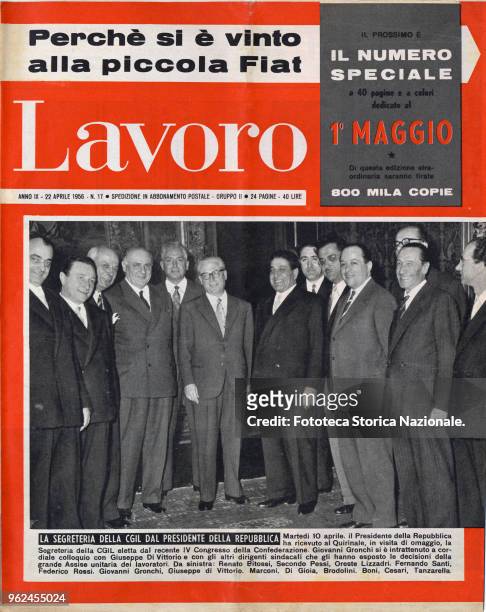 On the weekly Lavoro the screech cover: 'Why has won the little Fiat', and 'the next special issue dedicated to the May 1 will be pulled in 800,000...