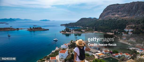 viajar para a ilha grega - dodecanese islands - fotografias e filmes do acervo