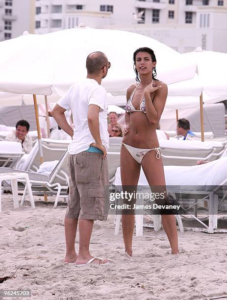 Richie Akiva and Elisabetta Canalis