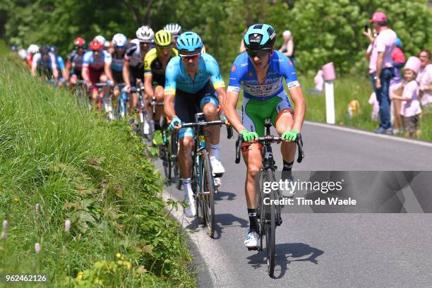 Giulio Ciccone of Italy and Team Bardiani CSF Blue Mountain Jersey / during the 101st Tour of Italy 2018, Stage 19 a 185km stage from Venaria Reale...