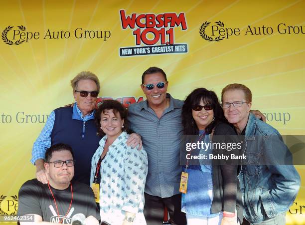 Lee Mazzilli, Scott Shannon, John Elliott, Patti Steele and Sue Aller of WCBS FM attend the WCBS FM Shannon In The Morning Summer Blastoff at Coney...