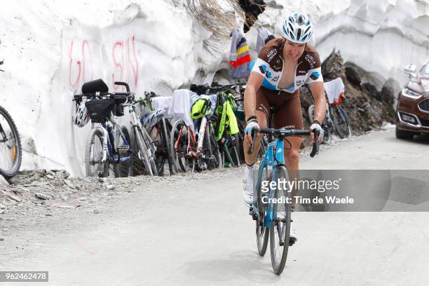 Alexandre Geniez of France and Team AG2R La Mondiale / Colle Delle Finestre / during the 101st Tour of Italy 2018, Stage 19 a 185km stage from...