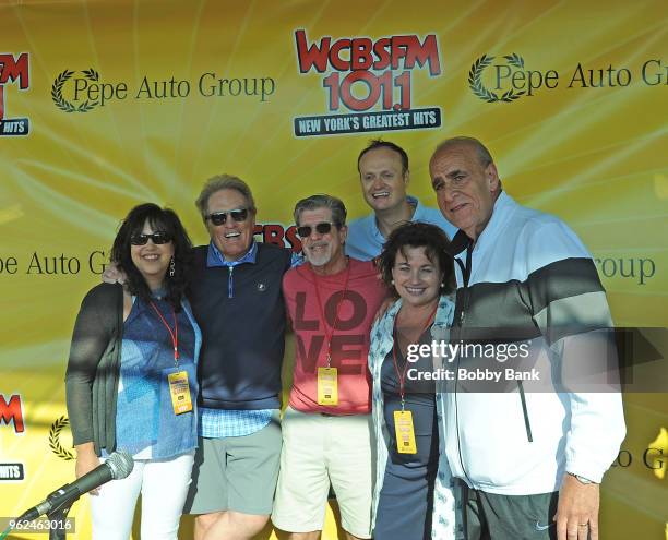 Bill Lee, Joe Causi, Scott Shannon, Patti Steele, Brad Blanks and Sue Aller of WCBS FM attend the WCBS FM Shannon In The Morning Summer Blastoff at...