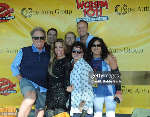 Taylor Dayne with Scott Shannon, John Elliott, Patti Steele, Brad Blanks and Sue Aller of WCBS FM attend the WCBS FM Shannon In The Morning Summer...