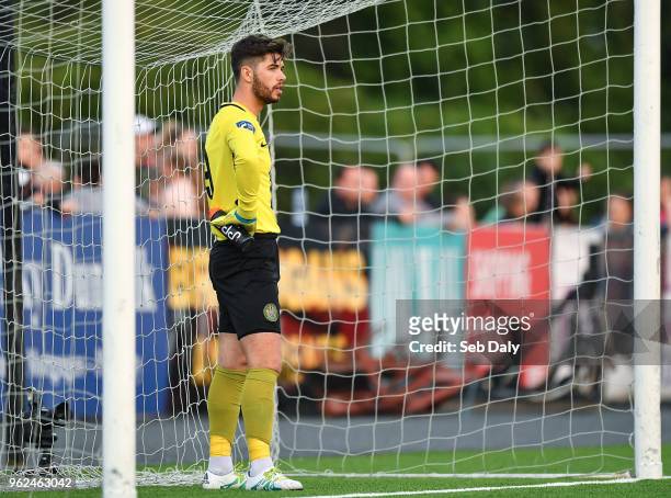 Louth , Ireland - 25 May 2018; Evan Moran of Bray Wanderers reacts after conceeding a fifth goal during the SSE Airtricity League Premier Division...