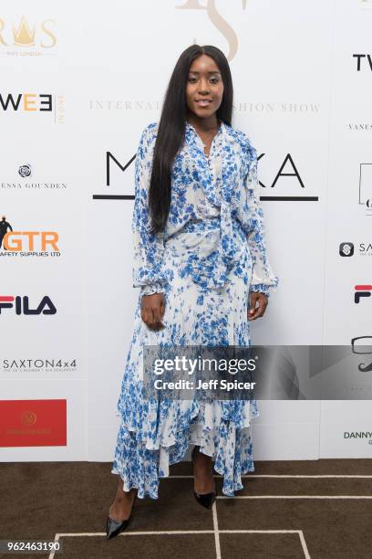 Olivia Gold attends the inaugural International Fashion Show at Rosewood Hotel on May 25, 2018 in London, England.