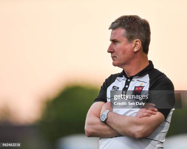 Louth , Ireland - 25 May 2018; Dundalk manager Stephen Kenny during the SSE Airtricity League Premier Division match between Dundalk and Bray...