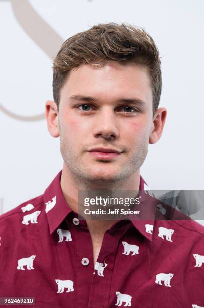 Jeremy Irvine attends the inaugural International Fashion Show at Rosewood Hotel on May 25, 2018 in London, England.