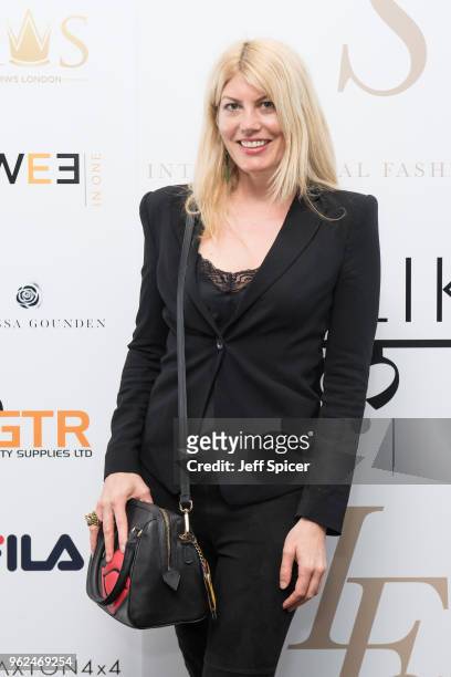 Actress Meredith Ostrom attends the inaugural International Fashion Show at Rosewood Hotel on May 25, 2018 in London, England.