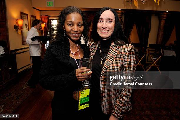 Director Glenda Wharton and Silke Popp attend Patron Circle Reception during the 2010 Sundance Film Festival at Wahso Asian Grill on January 28, 2010...