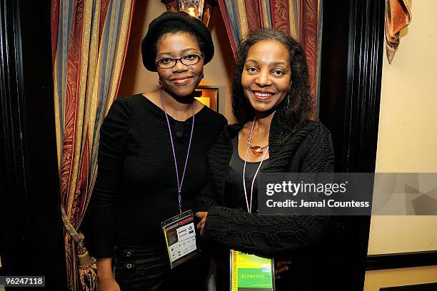 Sam Little and director Glenda Wharton attend Patron Circle Reception during the 2010 Sundance Film Festival at Wahso Asian Grill on January 28, 2010...