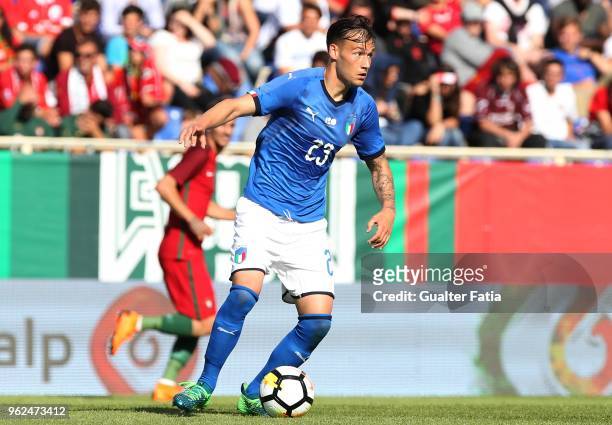 Italy and SS Lazio midfielder Alessandro Murgia in action during the U21 International Friendly match between Portugal and Italy at Estadio Antonio...