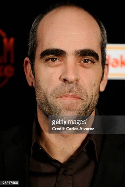 Spanish actor Luis Tosar attends 15th Jose Maria Forque cinema awards photocall at Palacio de congresos on January 28, 2010 in Madrid, Spain.