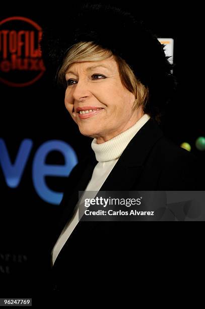 Spanish actress Laura Valenzuela attends 15th Jose Maria Forque cinema awards photocall at Palacio de Congresos on January 28, 2010 in Madrid, Spain.