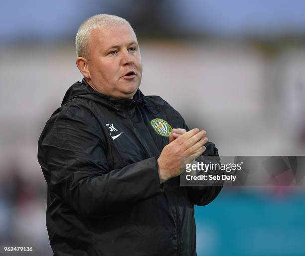 Louth , Ireland - 25 May 2018; Bray Wanderers interim manager Graham Kelly during the SSE Airtricity League Premier Division match between Dundalk...