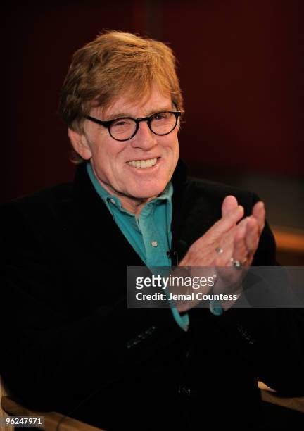 Sundance Institute President and Founder Robert Redford poses at Eccles Center Theatre on January 28, 2010 in Park City, Utah.