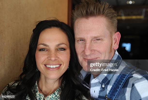 Joey Martin and Rory Feek of Joey + Rory attend Music Cafe - Day 7 during the 2010 Sundance Film Festival at Stanfield Gallery on January 28, 2010 in...