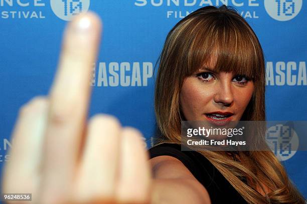 Grace Potter of Grace Potter and the Nocturnals attends Music Cafe - Day 7 during the 2010 Sundance Film Festival at Stanfield Gallery on January 28,...