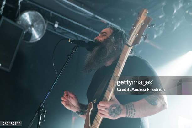 Al Cisneros of Sleep performs live on stage during a concert at SO 36 Berlin on May 25, 2018 in Berlin, Germany.