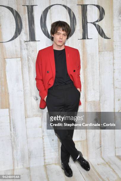 Charlie Heaton attends the Christian Dior Couture S/S19 Cruise Collection on May 25, 2018 in Chantilly, France.