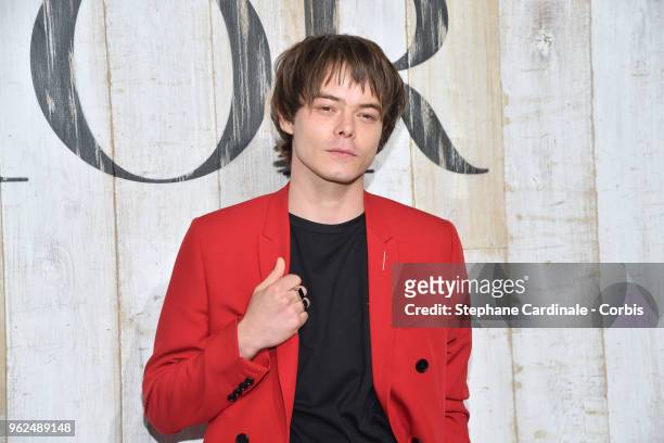 Charlie Heaton attends the Christian Dior Couture S/S19 Cruise Collection on May 25, 2018 in Chantilly, France.