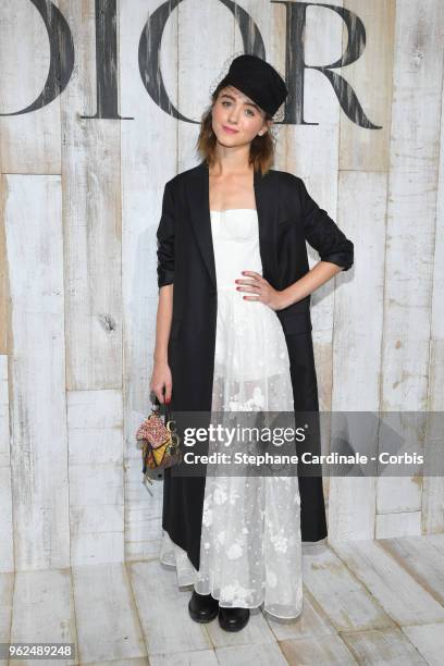 Natalia Dyer attends the Christian Dior Couture S/S19 Cruise Collection on May 25, 2018 in Chantilly, France.