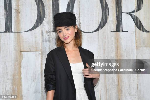 Natalia Dyer attends the Christian Dior Couture S/S19 Cruise Collection on May 25, 2018 in Chantilly, France.