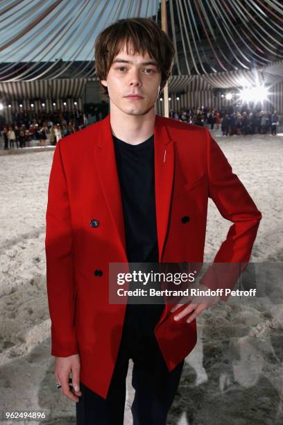 Charlie Heaton attends the Christian Dior Couture S/S19 Cruise Collection on May 25, 2018 in Chantilly, France.