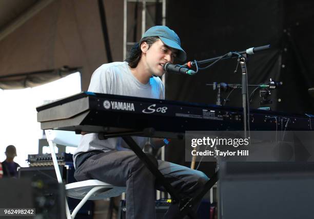 Alex G performs onstage during Day 1 of 2018 Boston Calling Music Festival at Harvard Athletic Complex on May 25, 2018 in Boston, Massachusetts.